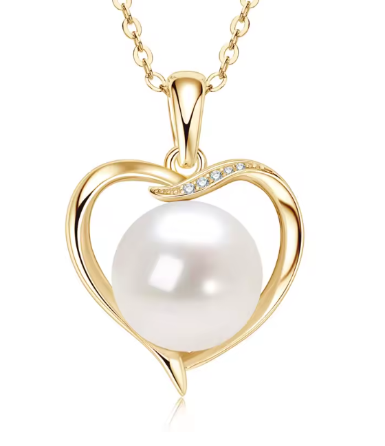 Collier Cœur de Perle – Perle & Moissanite, un héritage d'amour éternel